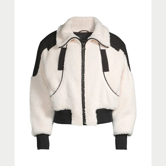 Moose Knuckles Jackets & Blazers - NEW Moose Knuckles Size Small Women's Sherpa Nellis Cropped Bomber - Ivory